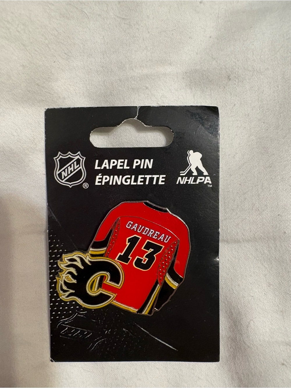 NHL Johnny Gaudreau #13 Calgary Flames Jersey Pin